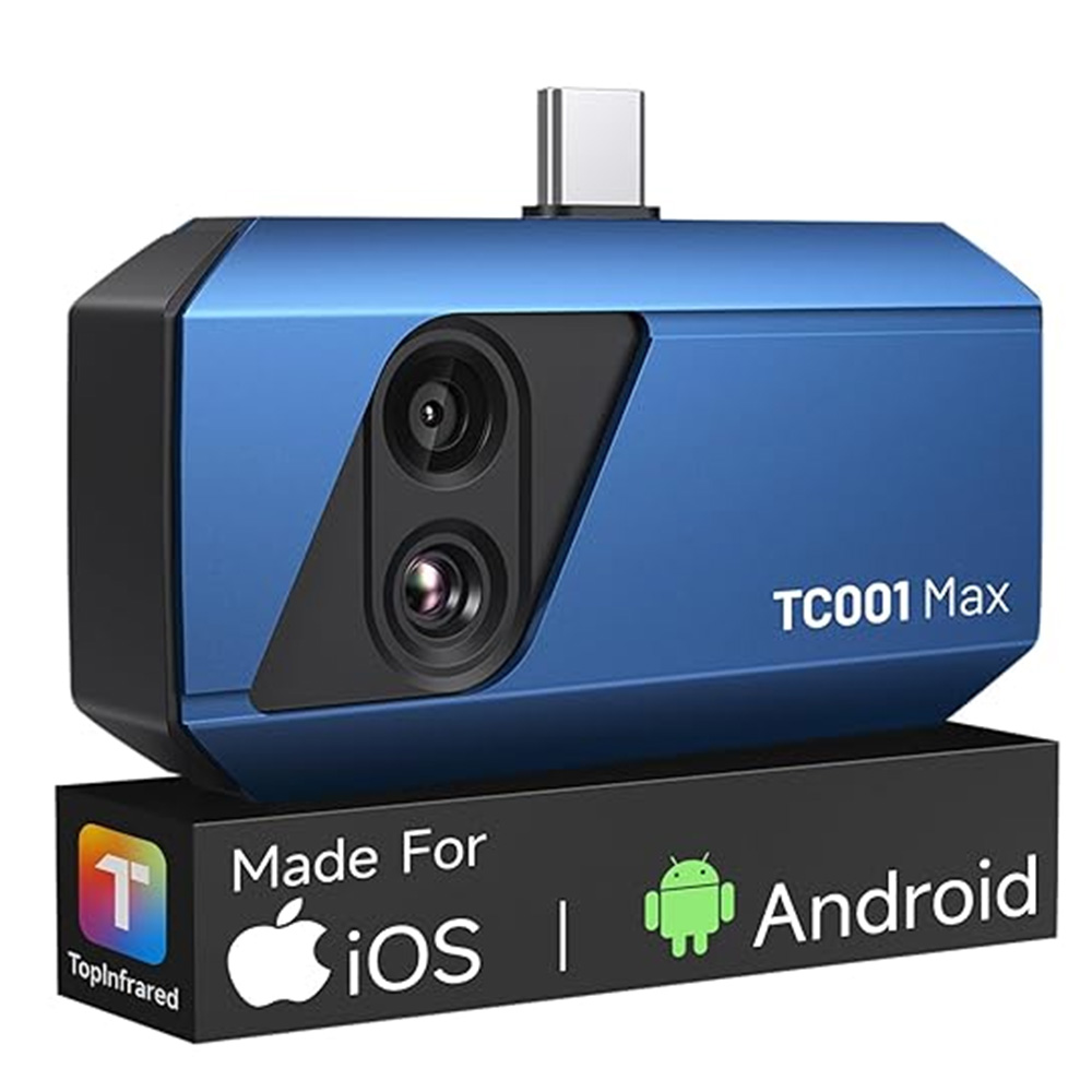 Topdon Tc001 Thermal Camera - TOPDON サーマルカメラ 1.5MP ビジュアルカメラ付き Android/iPhone（TypeC）用 サーモグラフィ