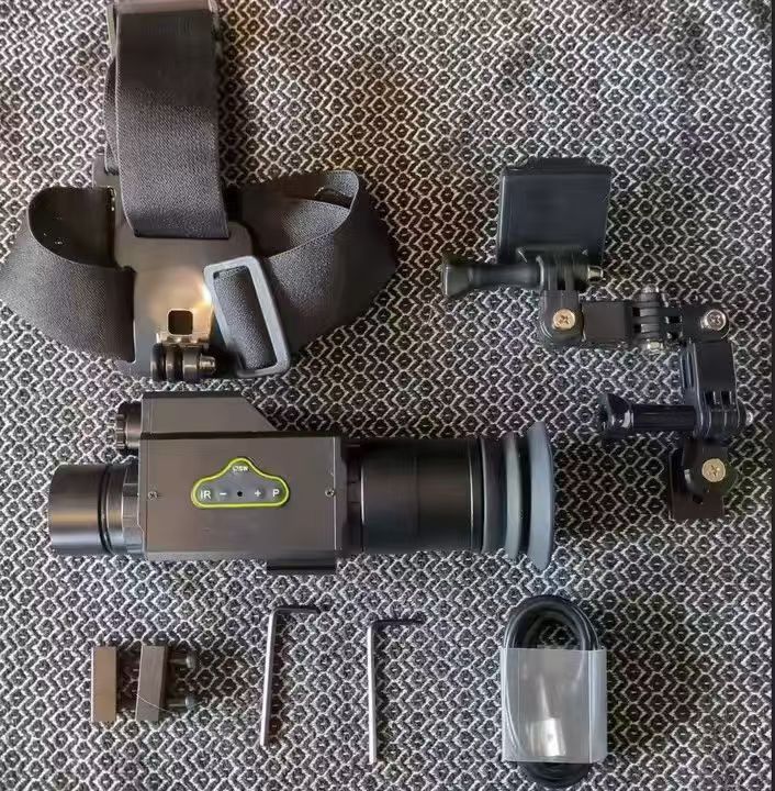 Thermal Scope Night Vision Monocular - MV265 Pro：ヘッドマウント式単眼鏡望遠鏡カメラ。プロ仕様の熱画像暗視スコープで、狩猟やキャンプに最適。