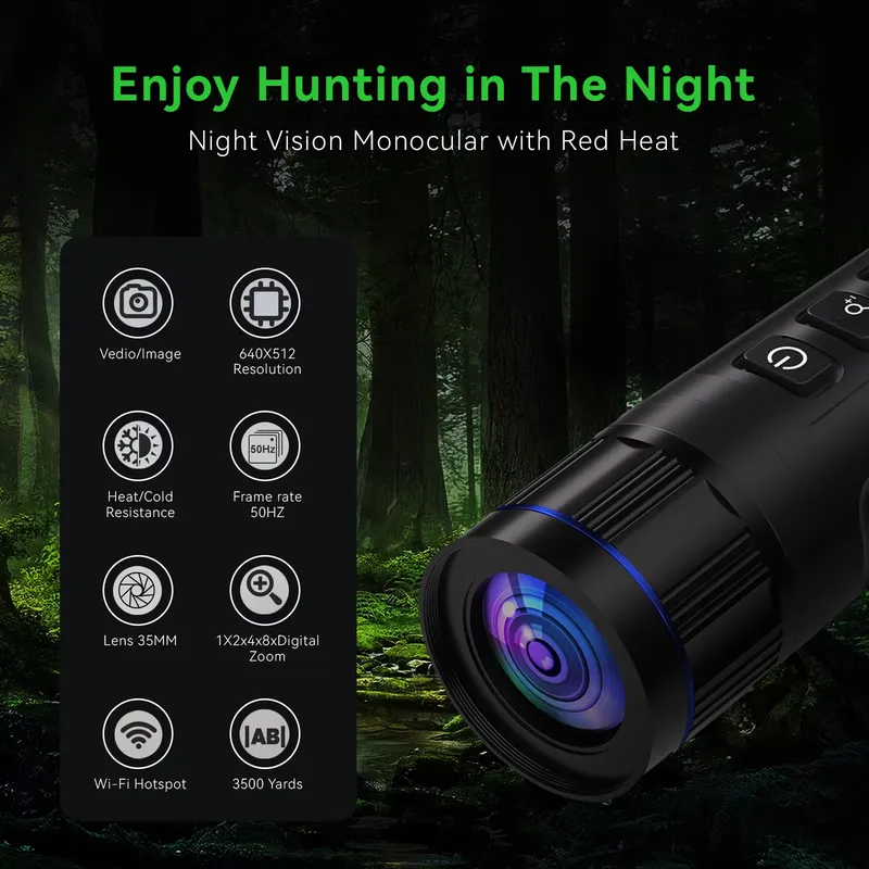 CE-6 ミニカメラ 640*512 熱画像スコープ ナイト - Thermal Scope Night Vision Monocular のレビューと価格