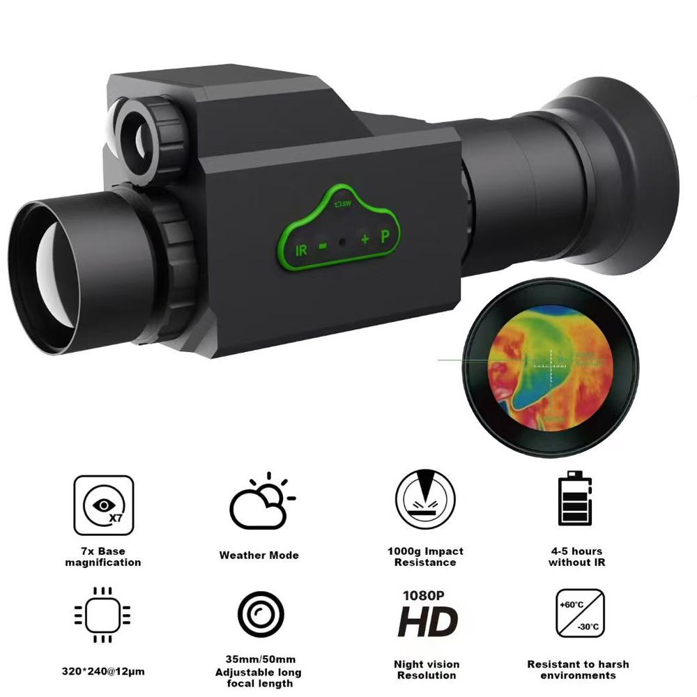 MV265 Pro：ヘッドマウント式単眼鏡望遠鏡カメラ。プロ - Thermal Scope Night Vision Monocular のレビューと価格