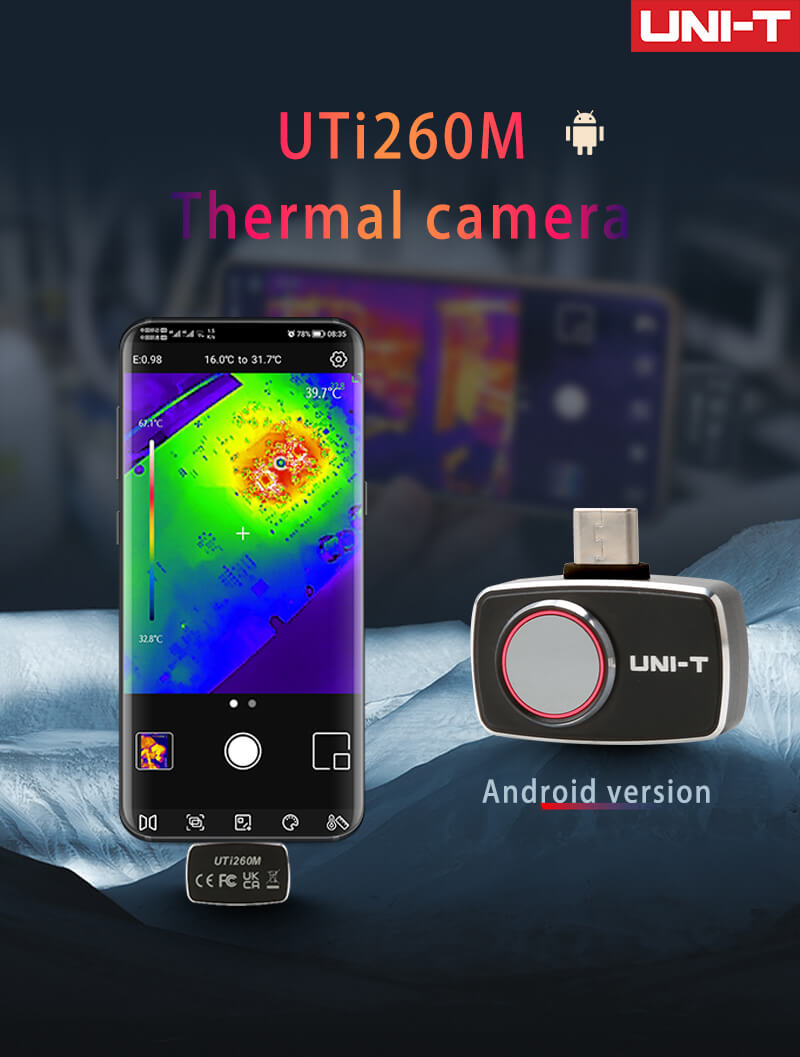 UNI-T UTi260M モバイルサーマルカメラ Andr - Thermal Imaging Camera 256X192 のレビューと価格