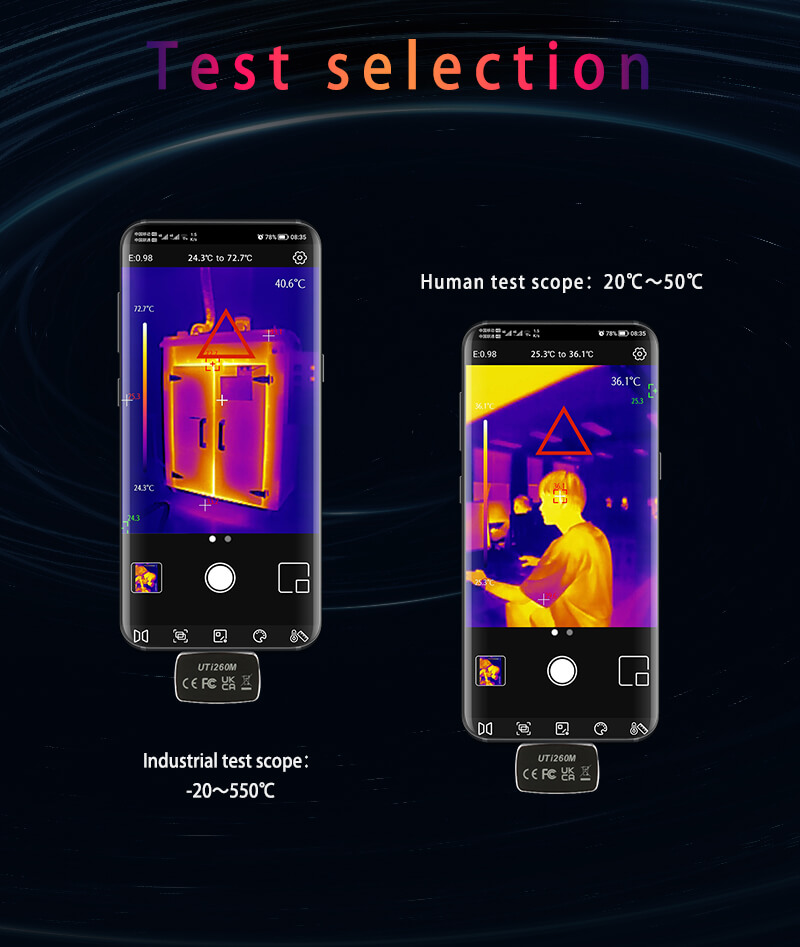 UNI-T UTi260M モバイルサーマルカメラ Andr - Thermal Imaging Camera 256X192 のレビューと価格