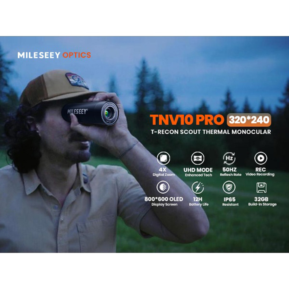 MILESEEY TNV10 PRO 320×240 解像度 - Thermal Scope Night Vision Monocular のレビューと価格